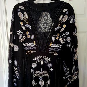 Gorgeous Black dress with Art Deco detail